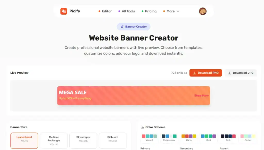 Website Banner Creator