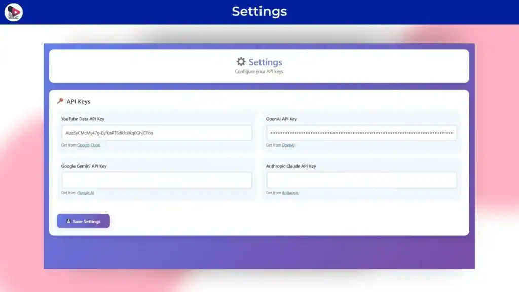 Youtubeify Settings