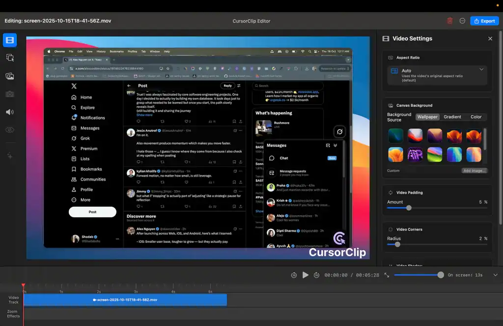 cursorclip editor view