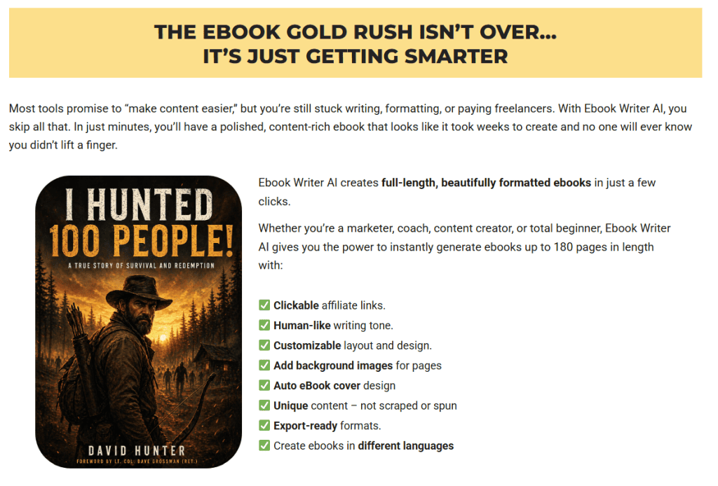 eBook Writer AI Ebook Creation Software Lifetime Deal Sample (3)