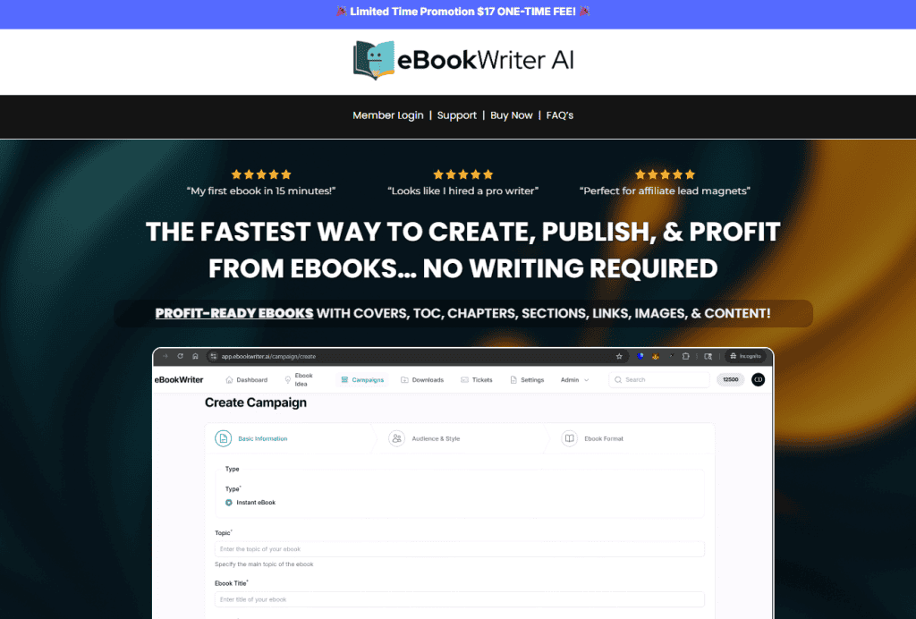 eBook Writer AI Ebook Creation Software Lifetime Deal Sample (5)