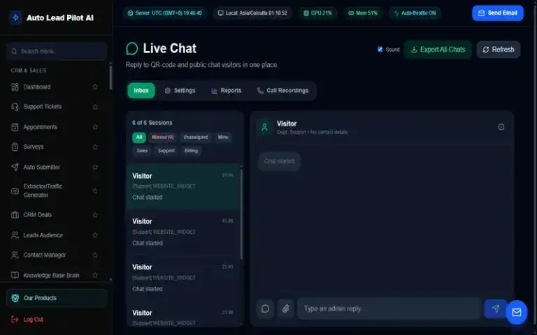 Bundlewp.com live chat auto lead pilot ai 1 768x480