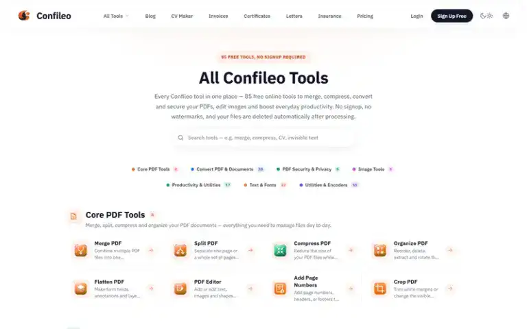 Confileo tools hub 768x480