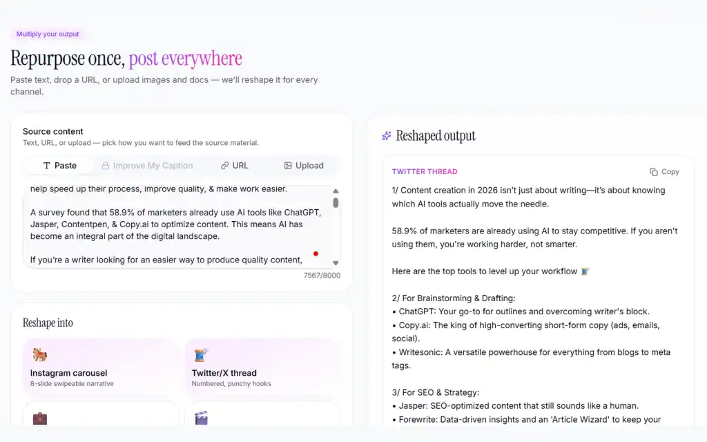 Content Repurposing