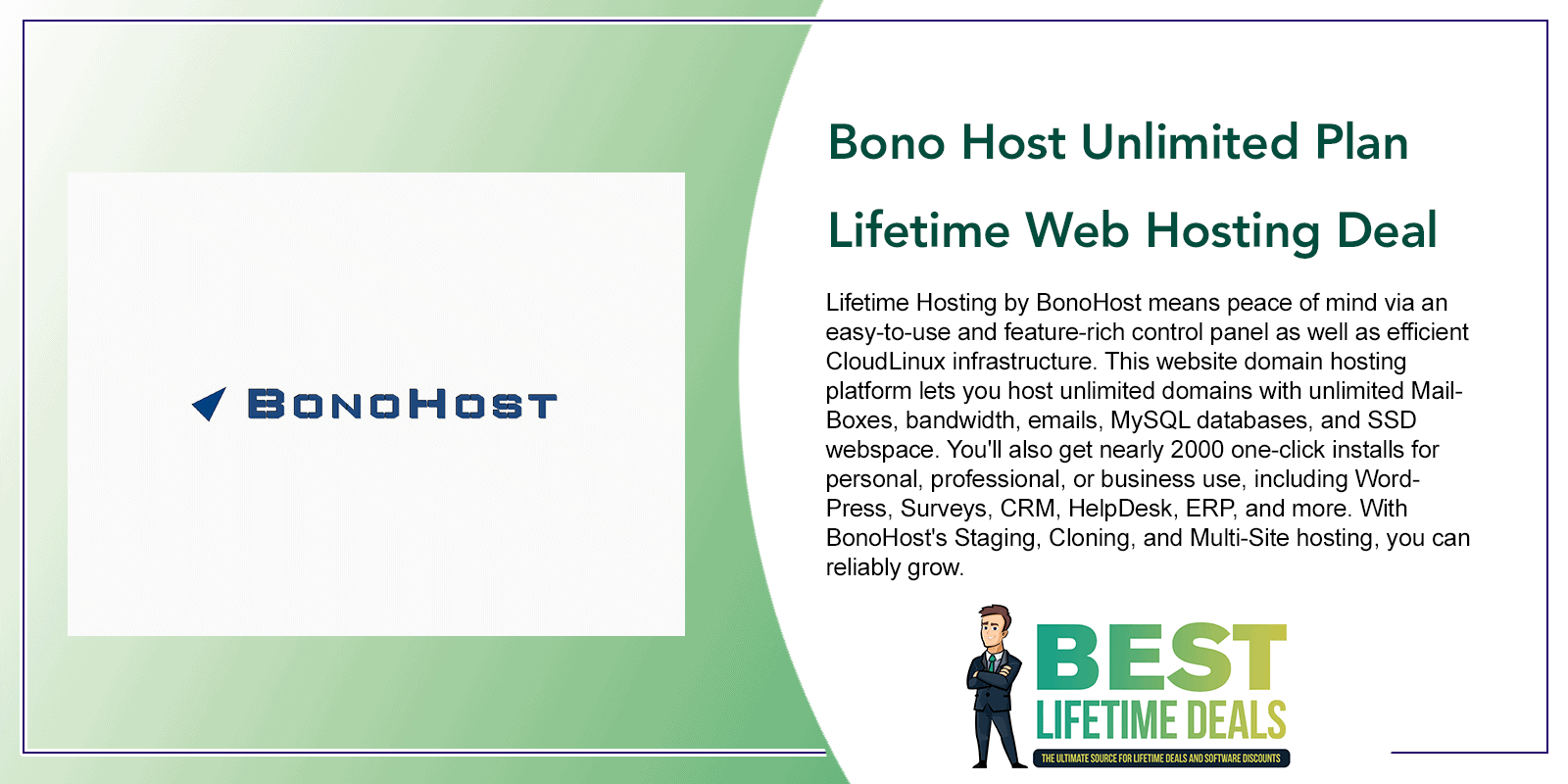 Bono Host Unlimited Plan Lifetime Web Hosting Deal Post Image