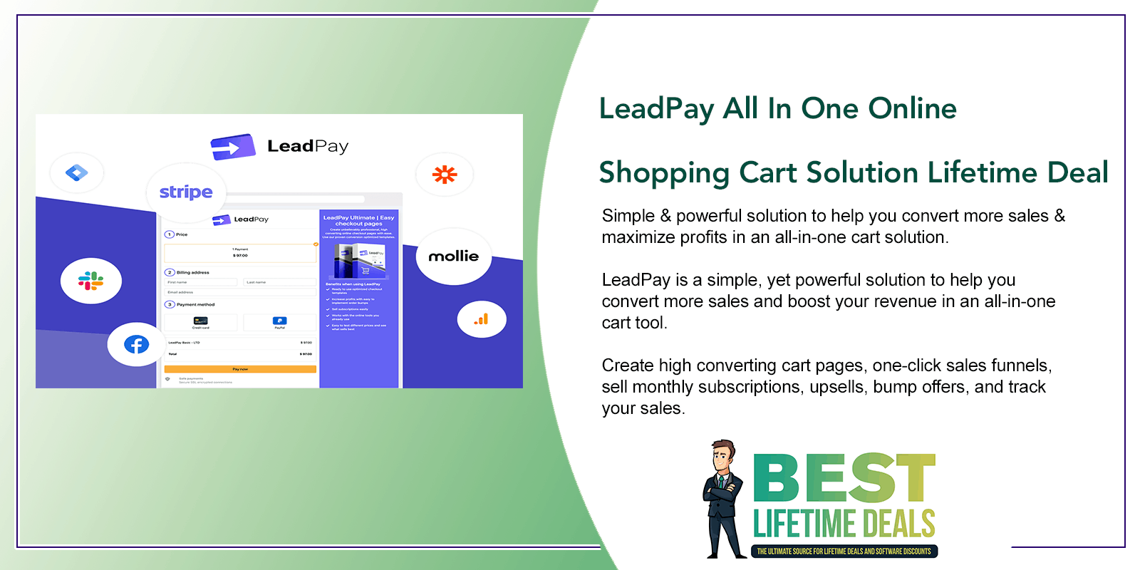 LeadPay All In One Online Shopping Cart Solution Lifetime Deal