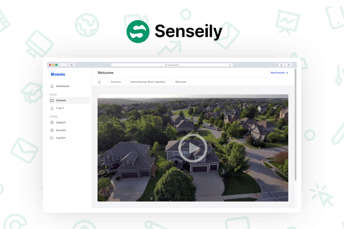 Senseily Build market and sell your online courses