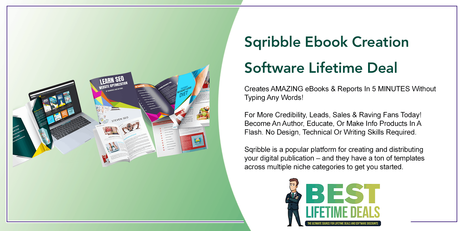 Sqribble Ebook Creation Software Lifetime Deal Post Image