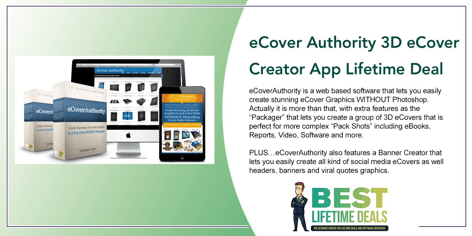 eCover Authority 3D eCover Creator App Lifetime Deal