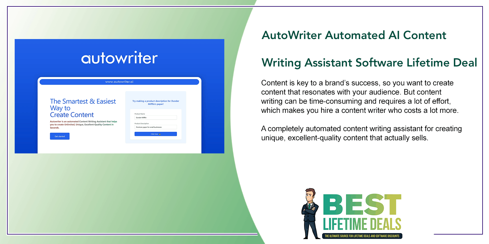 AutoWriter Automated AI Content Writing Assistant Software Featured Image