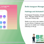 Brello Instagram Manager Predesigned Templates AI Hashtags and Animated Stories Featured Image