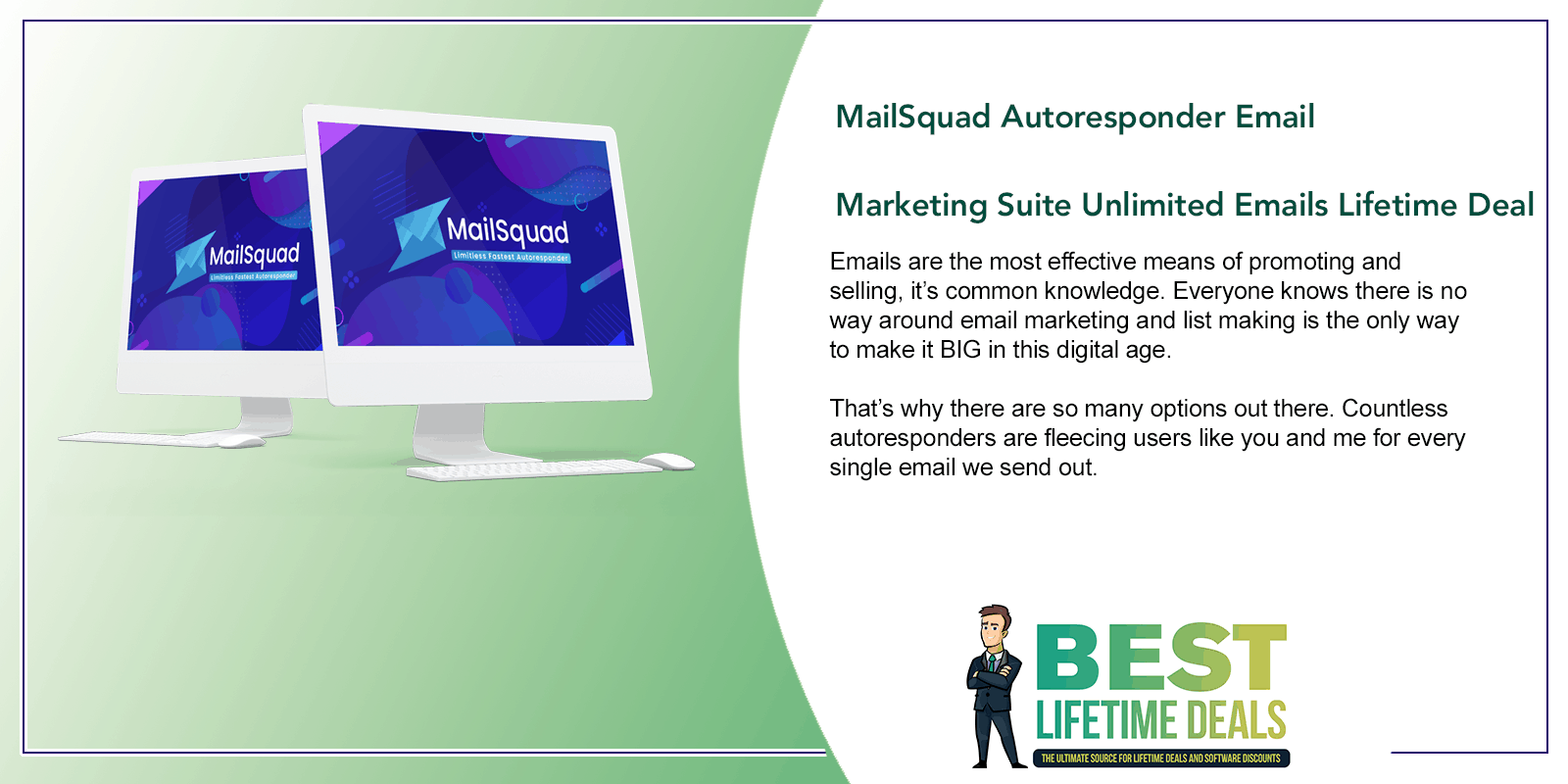 MailSquad Autoresponder Email Marketing Suite Unlimited Emails Featured Image