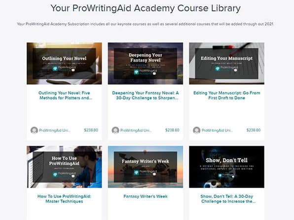 ProWritingAid Academy 2