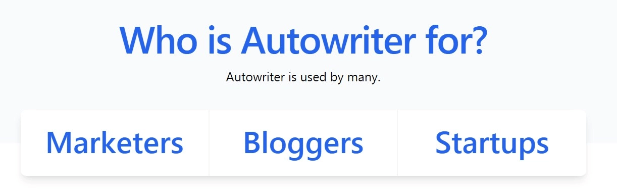 Who is Autowriter for