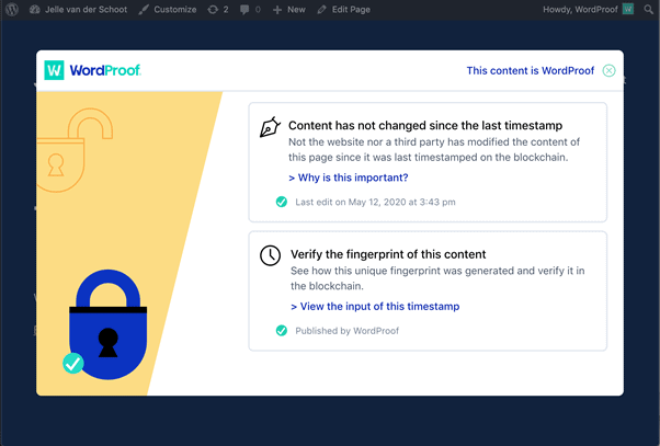 WordProof Screenshot 1