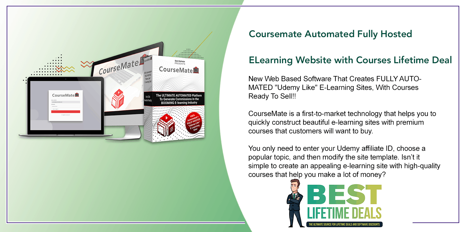 Coursemate Automated Fully Hosted ELearning Website Featured Image