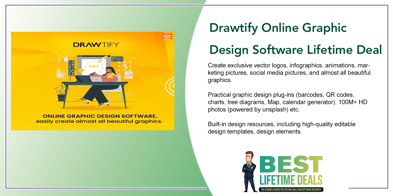 Drawtify Online Graphic Design Software Lifetime Deal Featured Image