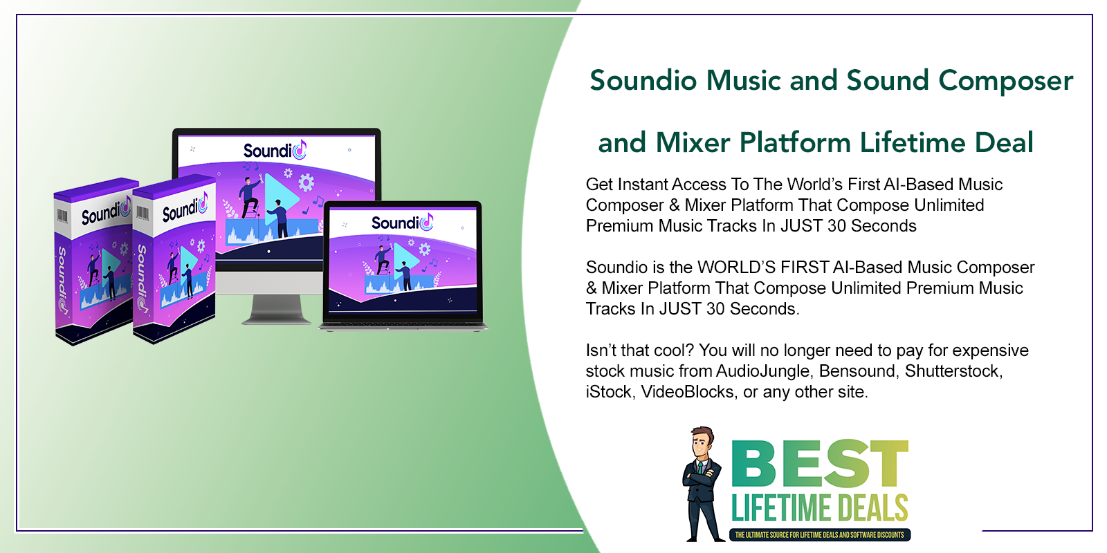 Soundio Music and Sound Composer and Mixer Platform Lifetime Deal Featured Image