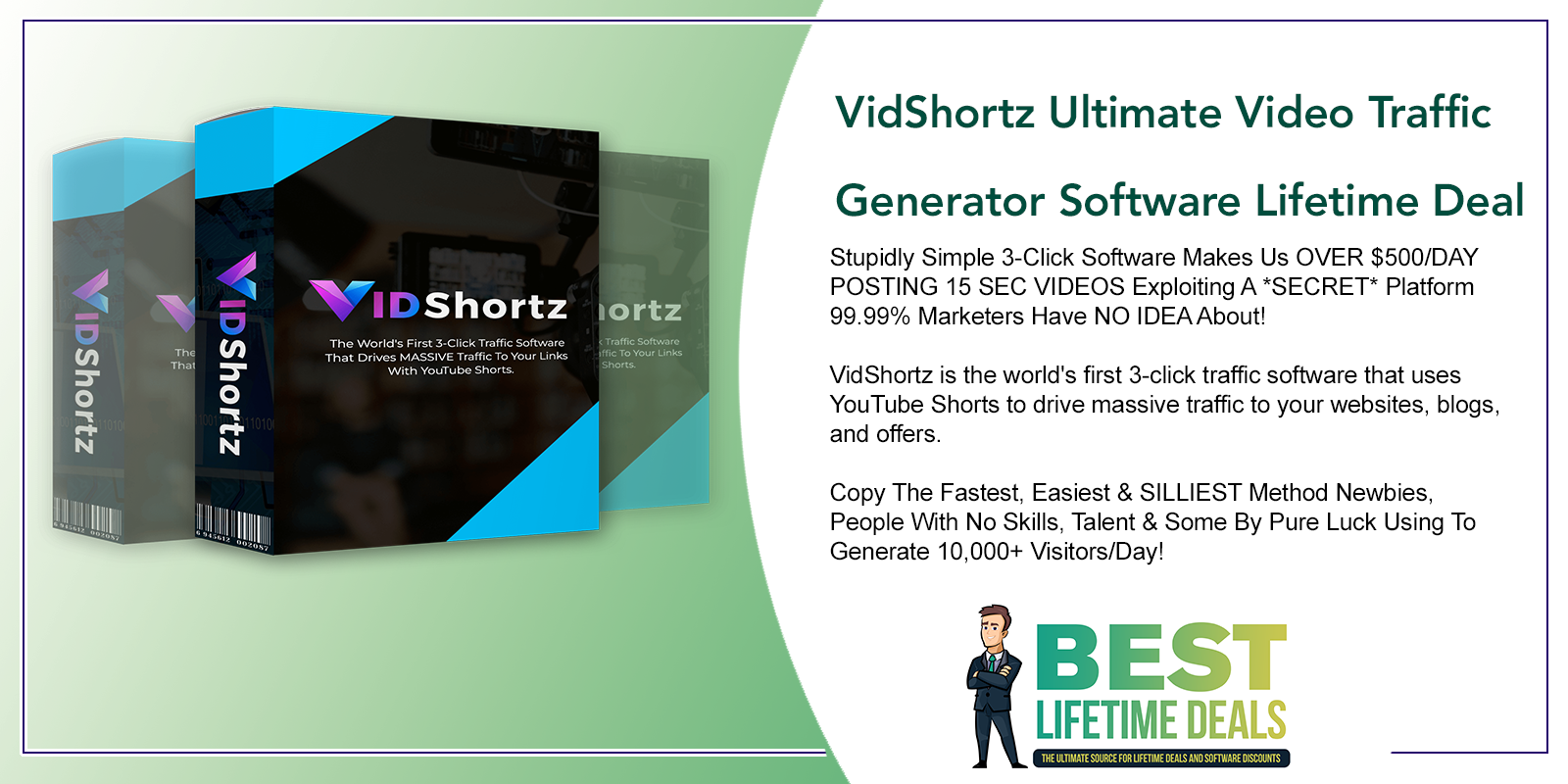 VidShortz Ultimate Video Traffic Generator Software Lifetime Deal Featured Image