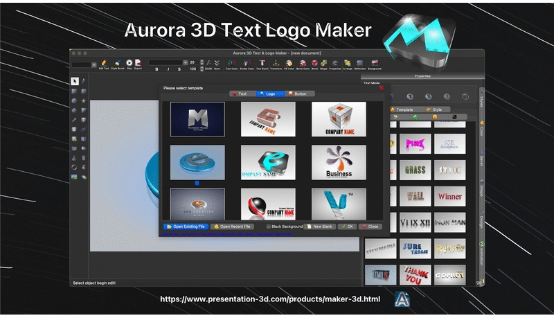 Aurora3D 3D Text and Logo Maker Software Lifetime Deal