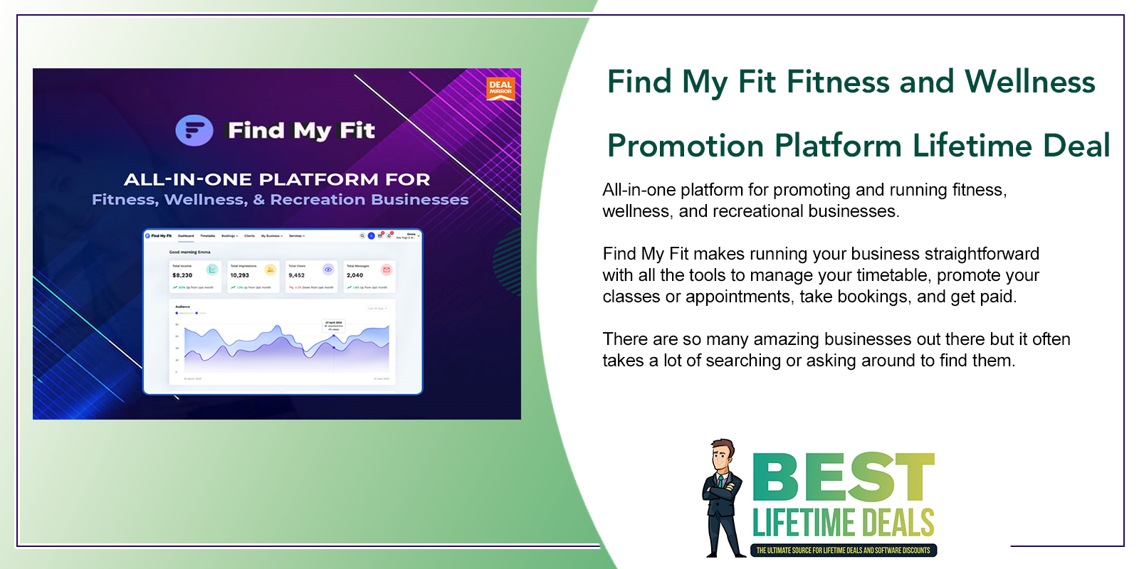 Find My Fit Fitness and Wellness Promotion Platform Lifetime Deal Featured Image