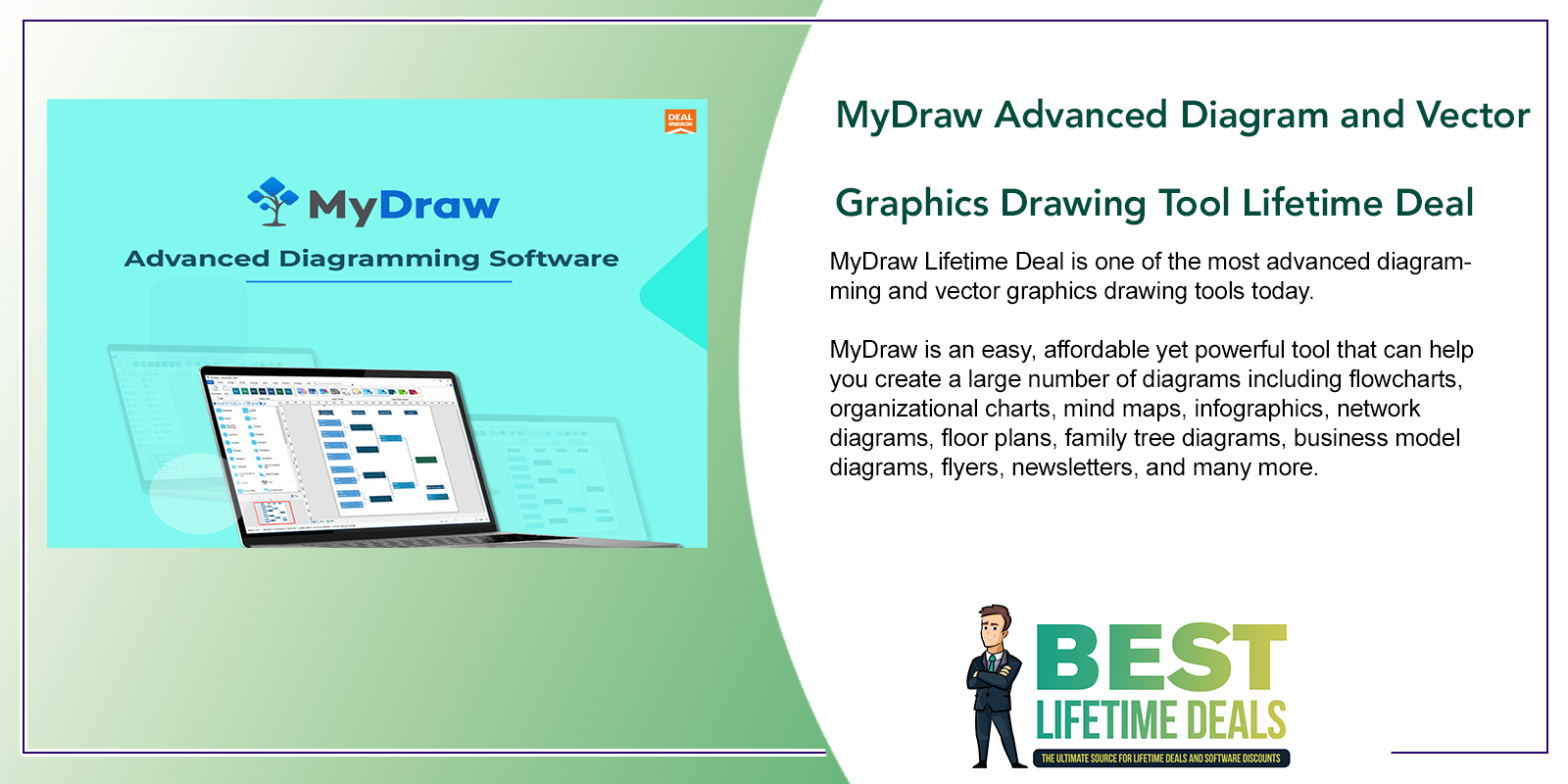 MyDraw Advanced Diagram and Vector Graphics Drawing Tool Lifetime Deal Featured Image