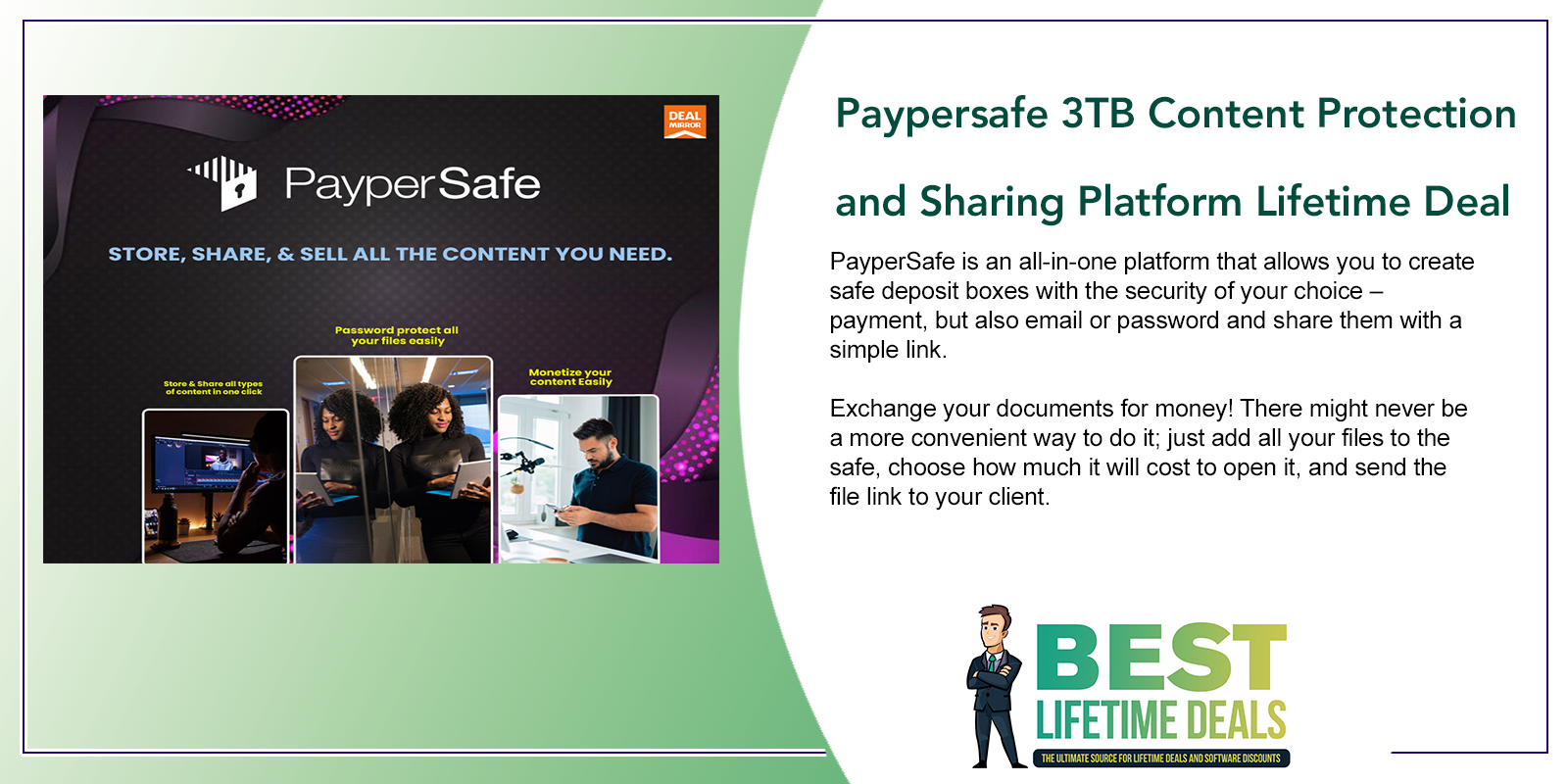 Paypersafe 3TB Content Protection and Sharing Platform Lifetime Deal Featured Image