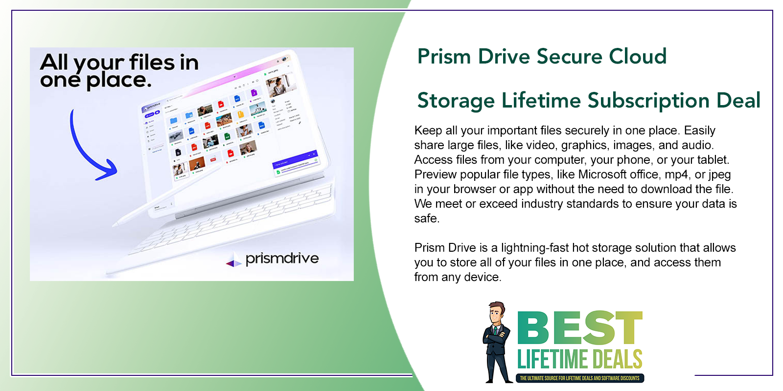 Prism Drive Secure Cloud Storage Lifetime Subscription Deal Featured Image