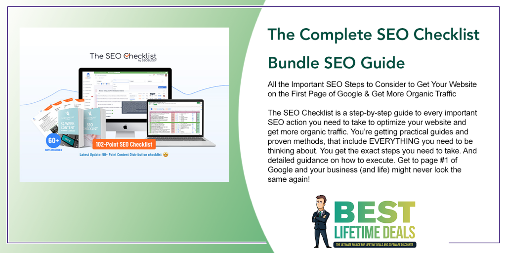 The Complete SEO Checklist Bundle SEO Guide Lifetime Deal