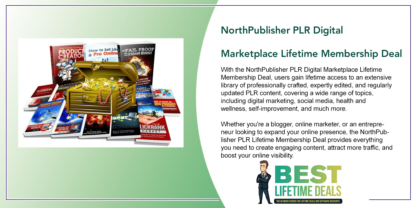 NorthPublisher PLR Digital Marketplace Lifetime Membership Deal Featured Image