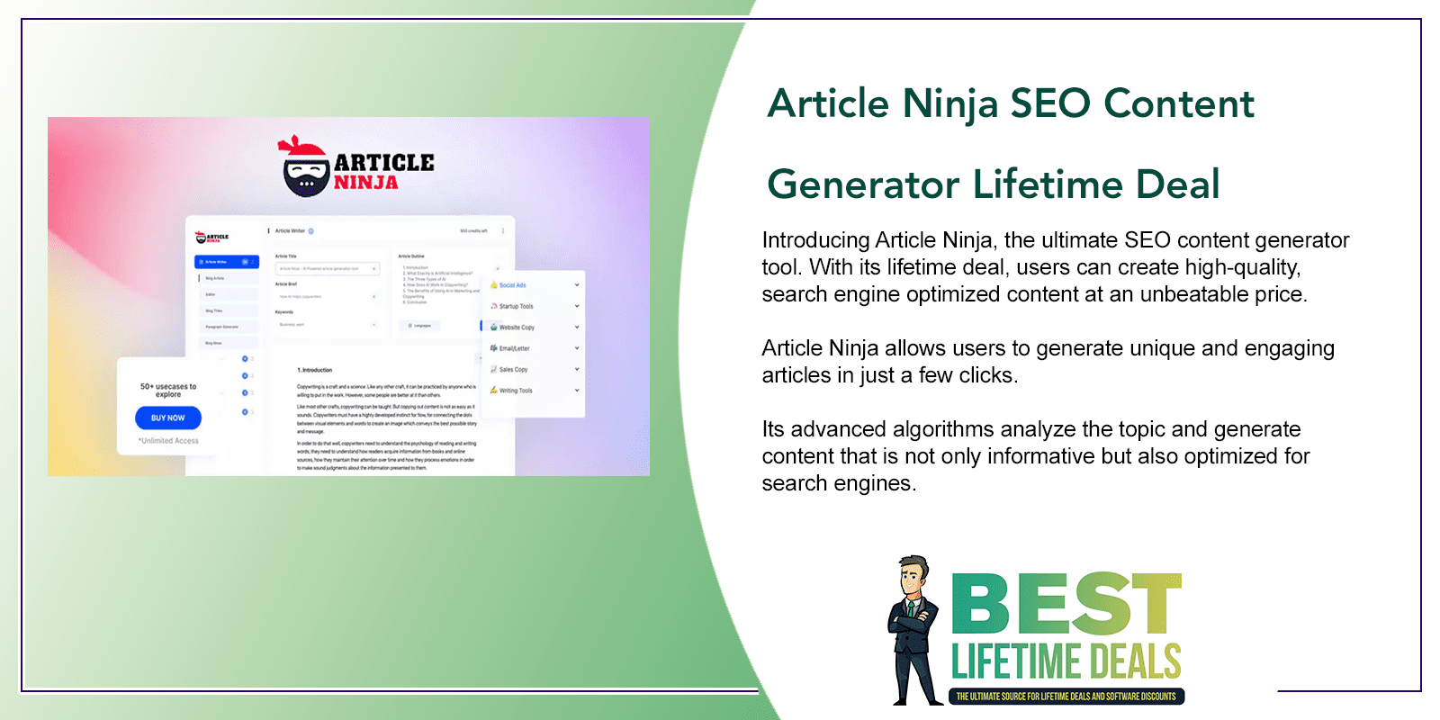 Article Ninja SEO Content Generator Featured Image