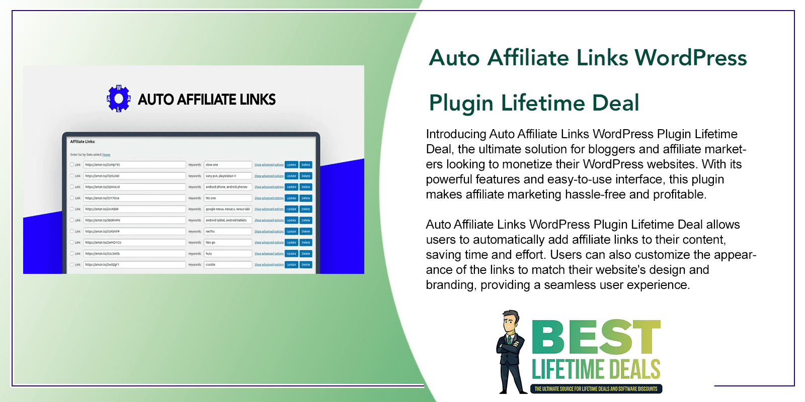 Auto Affiliate Links WordPress Plugin Featured Image