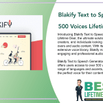 Blakify Text to Speech Generator 500 Voices Featured Image