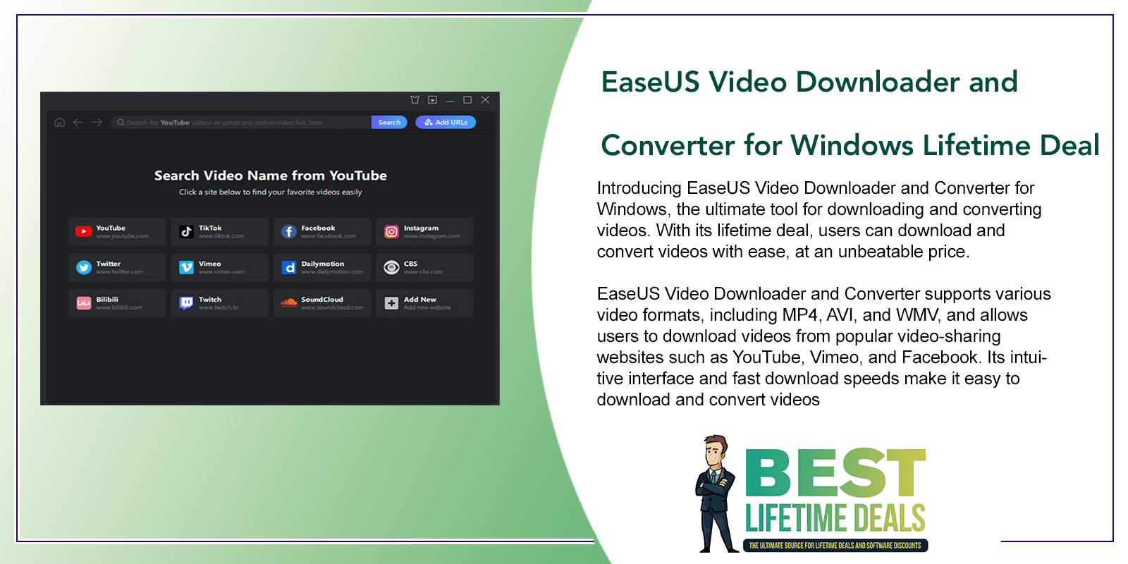 EaseUS Video Downloader and Converter for Windows Featured Image
