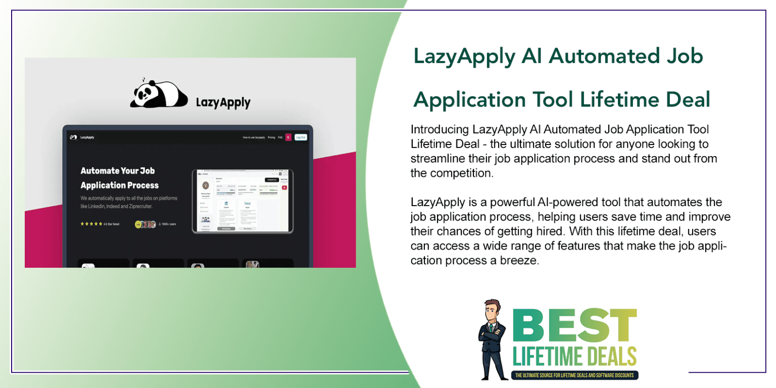 LazyApply AI Automated Job Application Tool Lifetime Deal