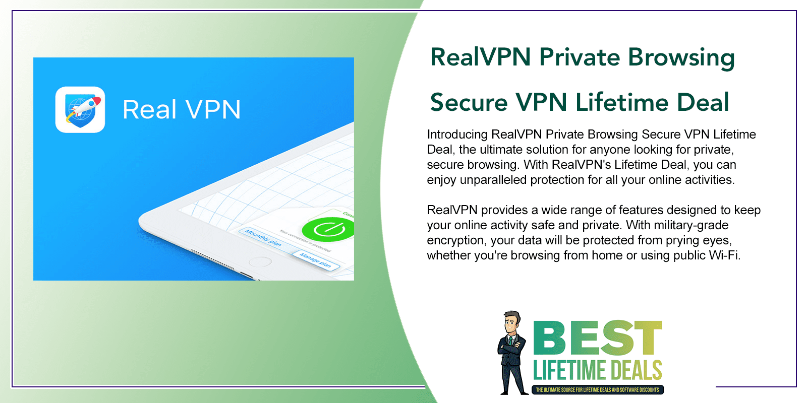 RealVPN Private Browsing Secure VPN Lifetime Deal Featured Image