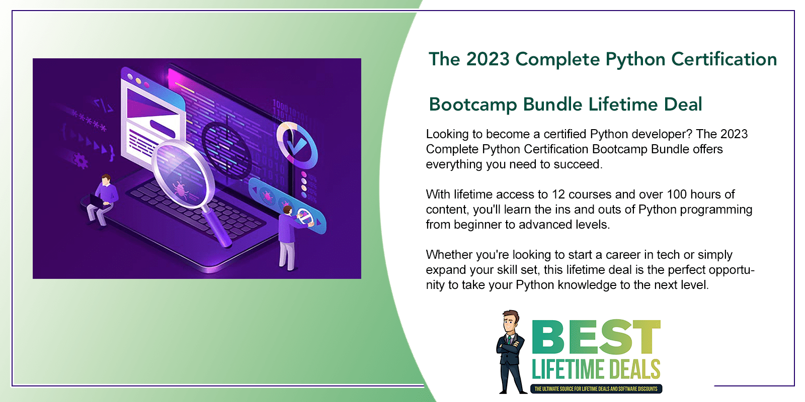 The 2023 Complete Python Certification Bootcamp Bundle Lifetime Deal Featured Image