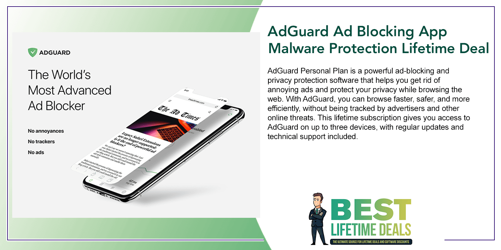 AdGuard Ad Blocking App Malware Protection Lifetime Deal