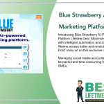 Blue Strawberry AI Powered Social Marketing Platform Lifetime Deal Featured Image