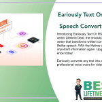 Eariously Text Or RSS Feeds Into Speech Converter Lifetime Deal Featured Image
