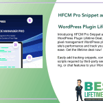 HFCM Pro Snippet and Pixel Management WordPress Plugin Lifetime Deal Featured Image