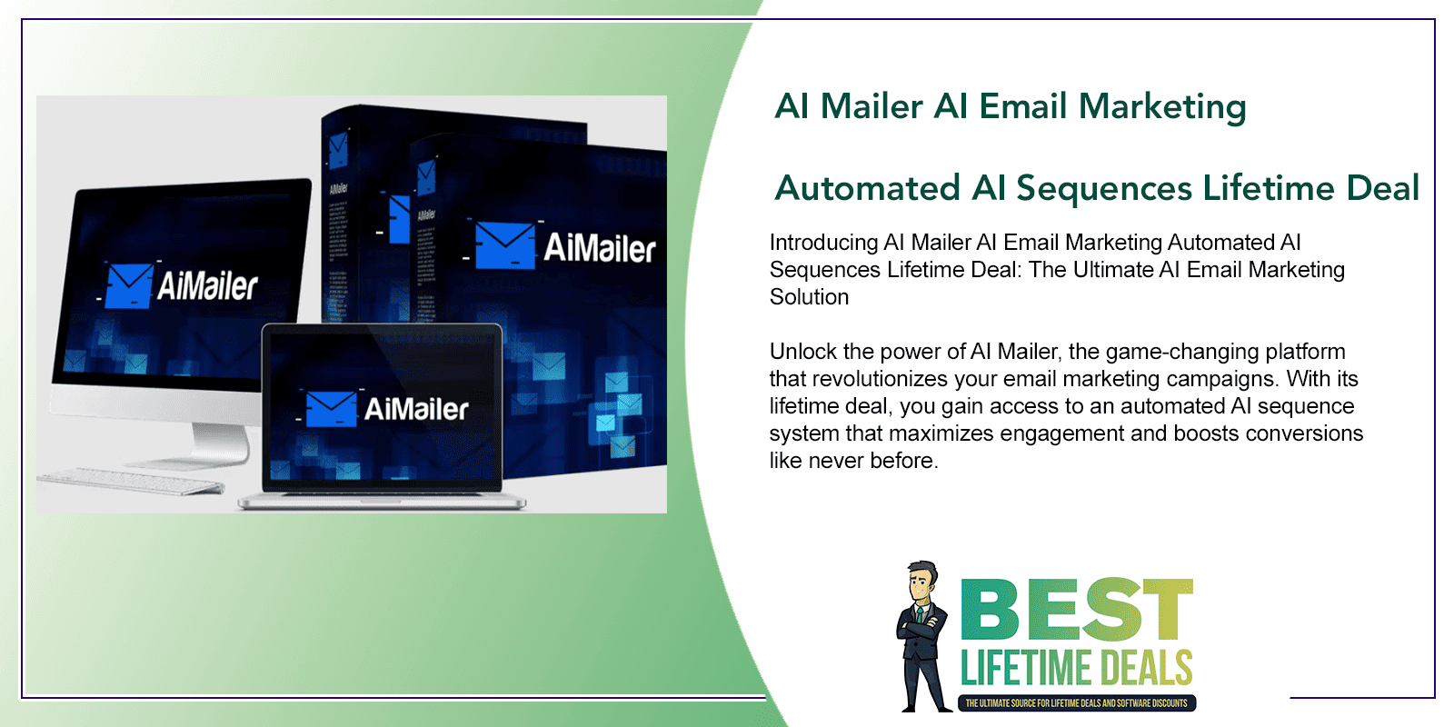 I Mailer AI Email Marketing Automated AI Sequences Lifetime Deal Featured Image