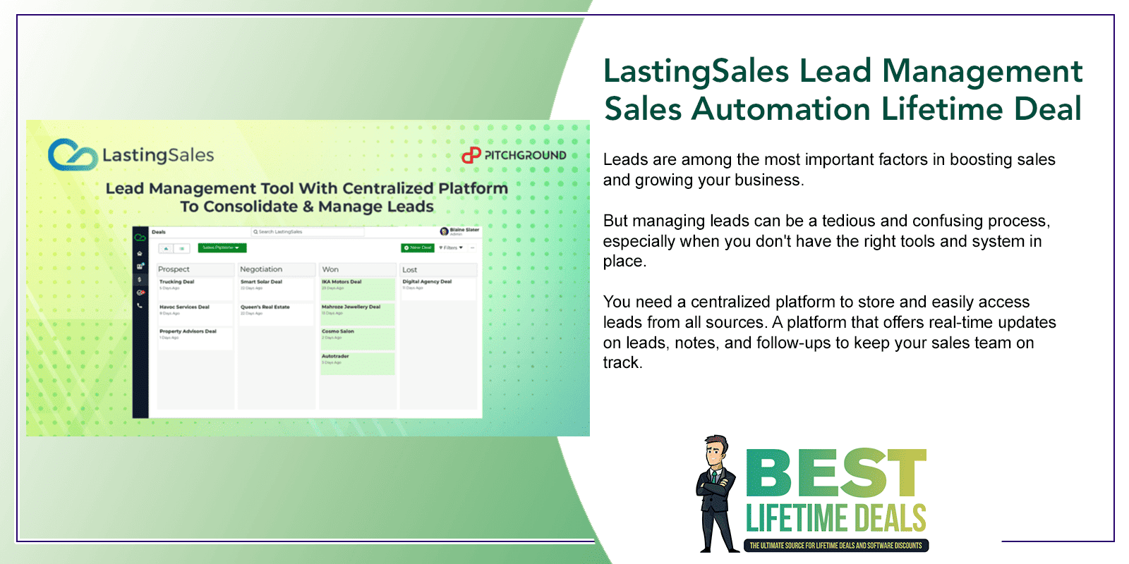 LastingSales Lead Management Sales Automation Lifetime Deal