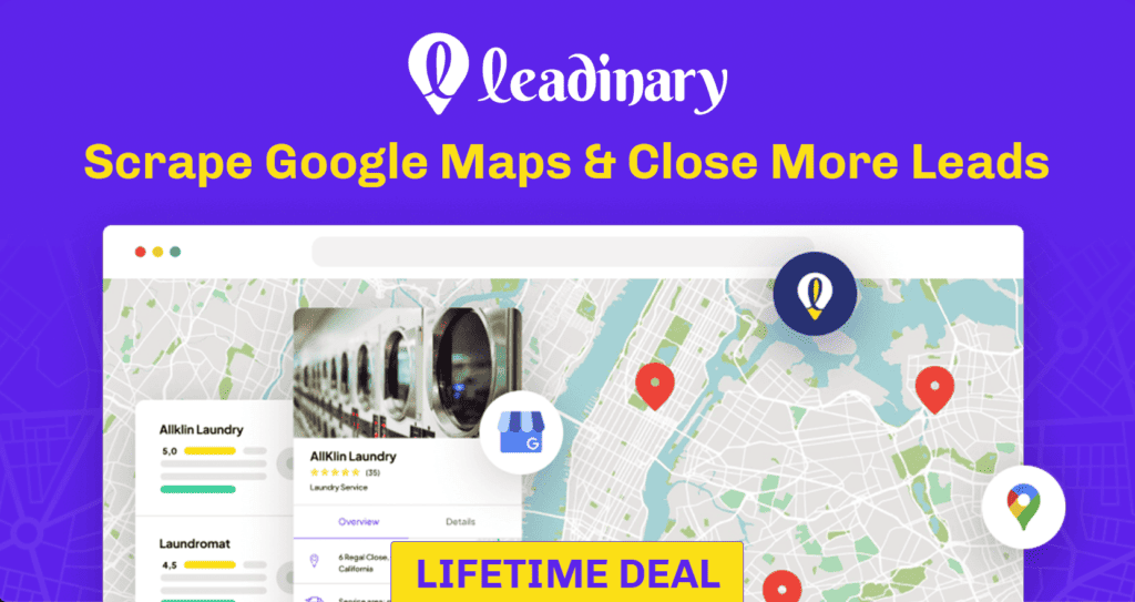 Leadinary Local Business Finder and Research Tool Lifetime Deal