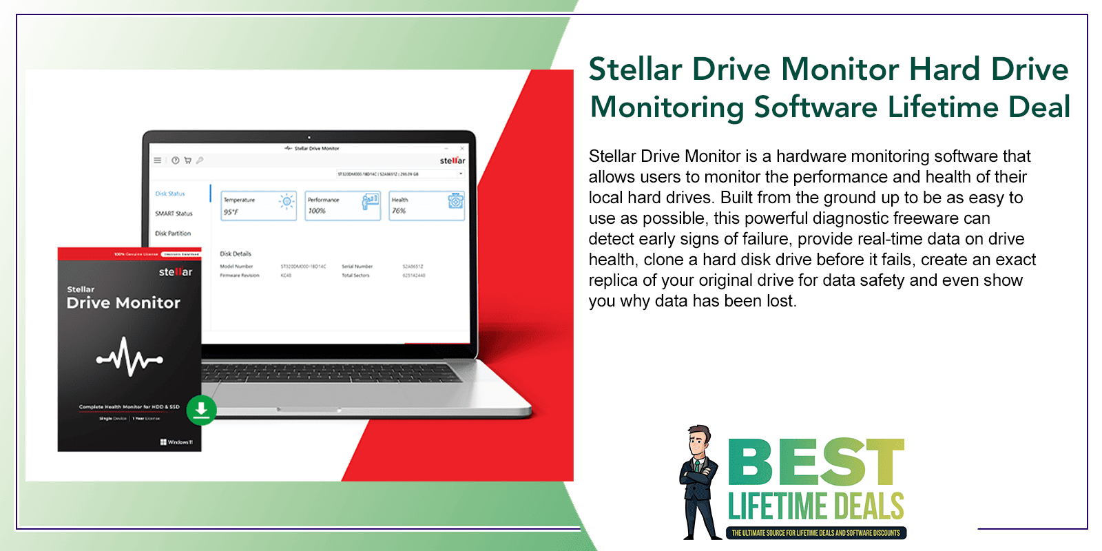 Stellar Drive Monitor Hard Drive Monitoring Software Lifetime Deal
