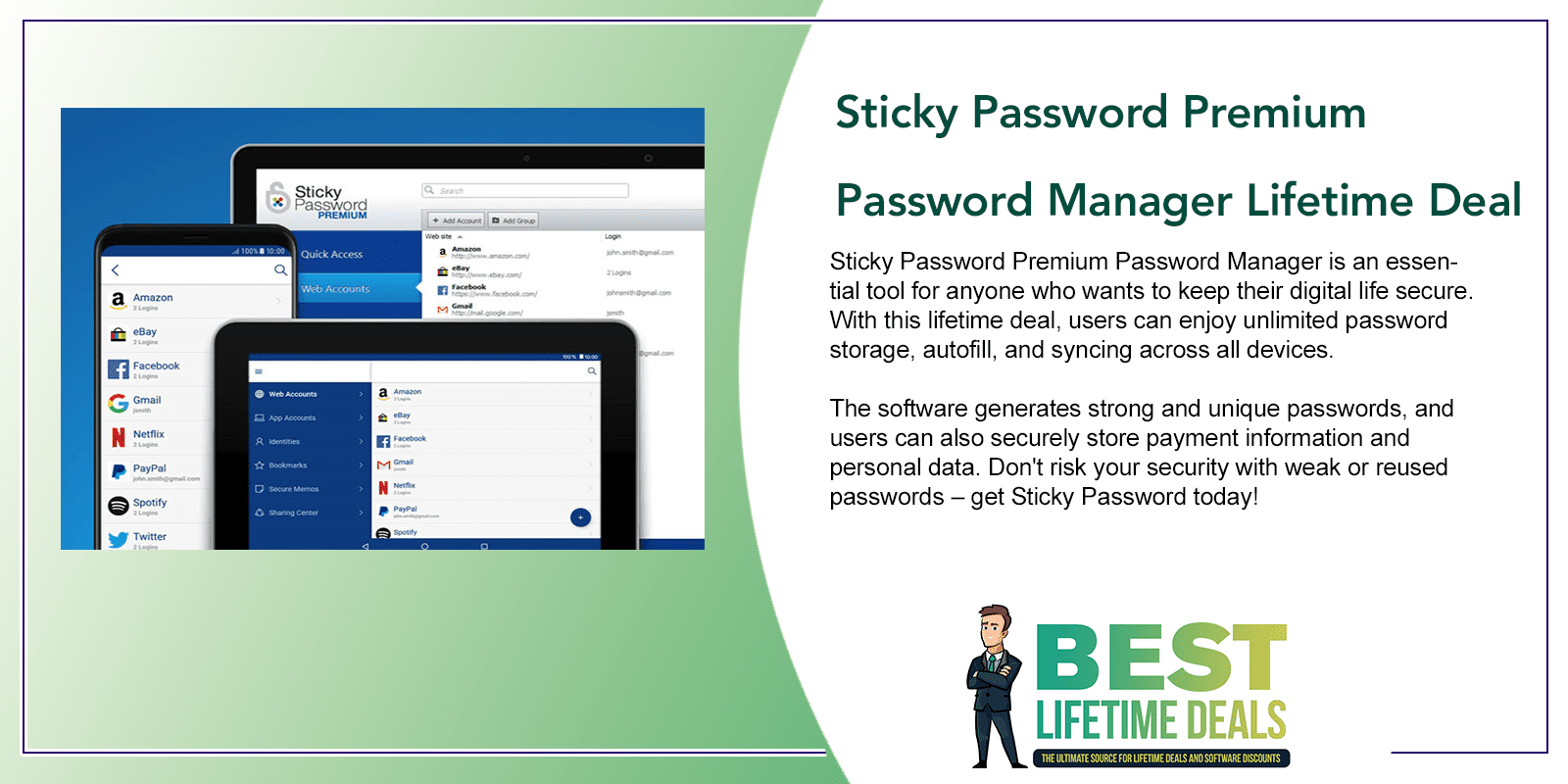 Sticky Password Premium Password Manager Lifetime Deal Featured Image