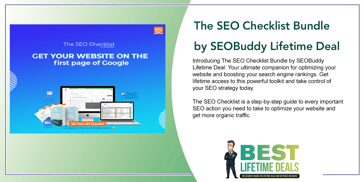 The SEO Checklist Bundle By SEOBuddy Lifetime Deal