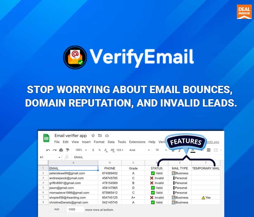 VerifyEmail Email Verification Software Lifetime Subscription Deal