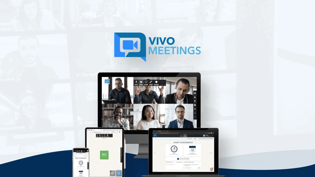 Vivomeetings Video Conferencing Software AI Transcriptions Lifetime Deal