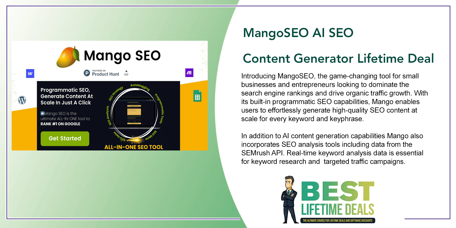 MangoSEO AI SEO Content Generator Lifetime Deal Featured Image